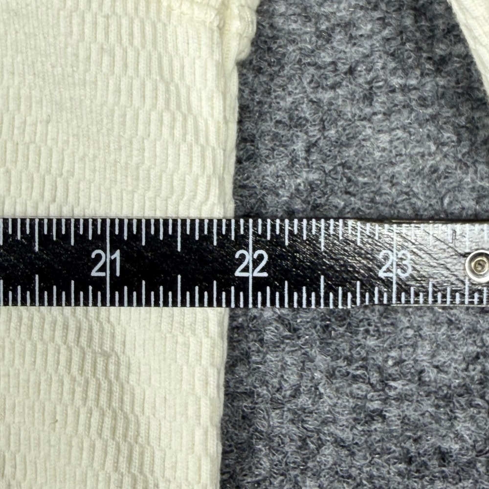 Only NY Long Sleeve‎ Thermal Waffle Knit Shirt Off White Cream Mens Medium NWOT - Picture 4 of 7